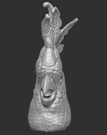 Cockatoo Head for Bird Figure