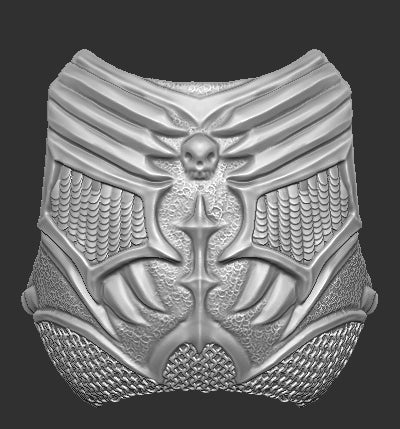 Nazgul Breast Plate Clip on for Mythic Legions