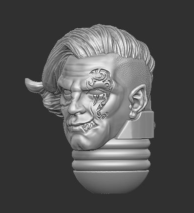 Shark Face Space Marine Head