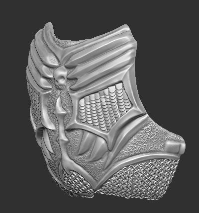 Nazgul Breast Plate Clip on for Mythic Legions