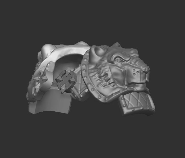 Great Bear Warrior Pauldrons