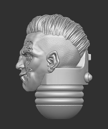 Shark Face Space Marine Head