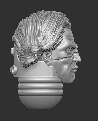 Shark Face Space Marine Head