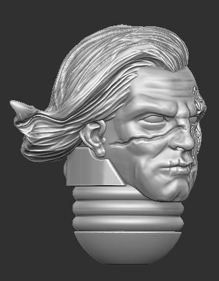Shark Face Space Marine Head