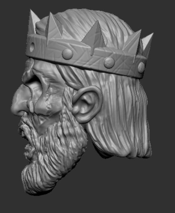 Agrugore (yelling) Head Unpainted