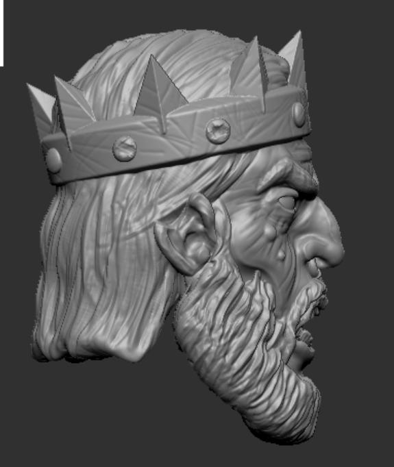 Agrugore (yelling) Head Unpainted