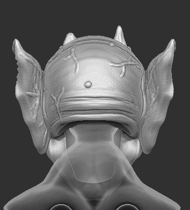 Gornexoth Demon Goblin Head Unpainted