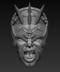 Et Sanguine Nubila Yelling Helmet Head Unpainted