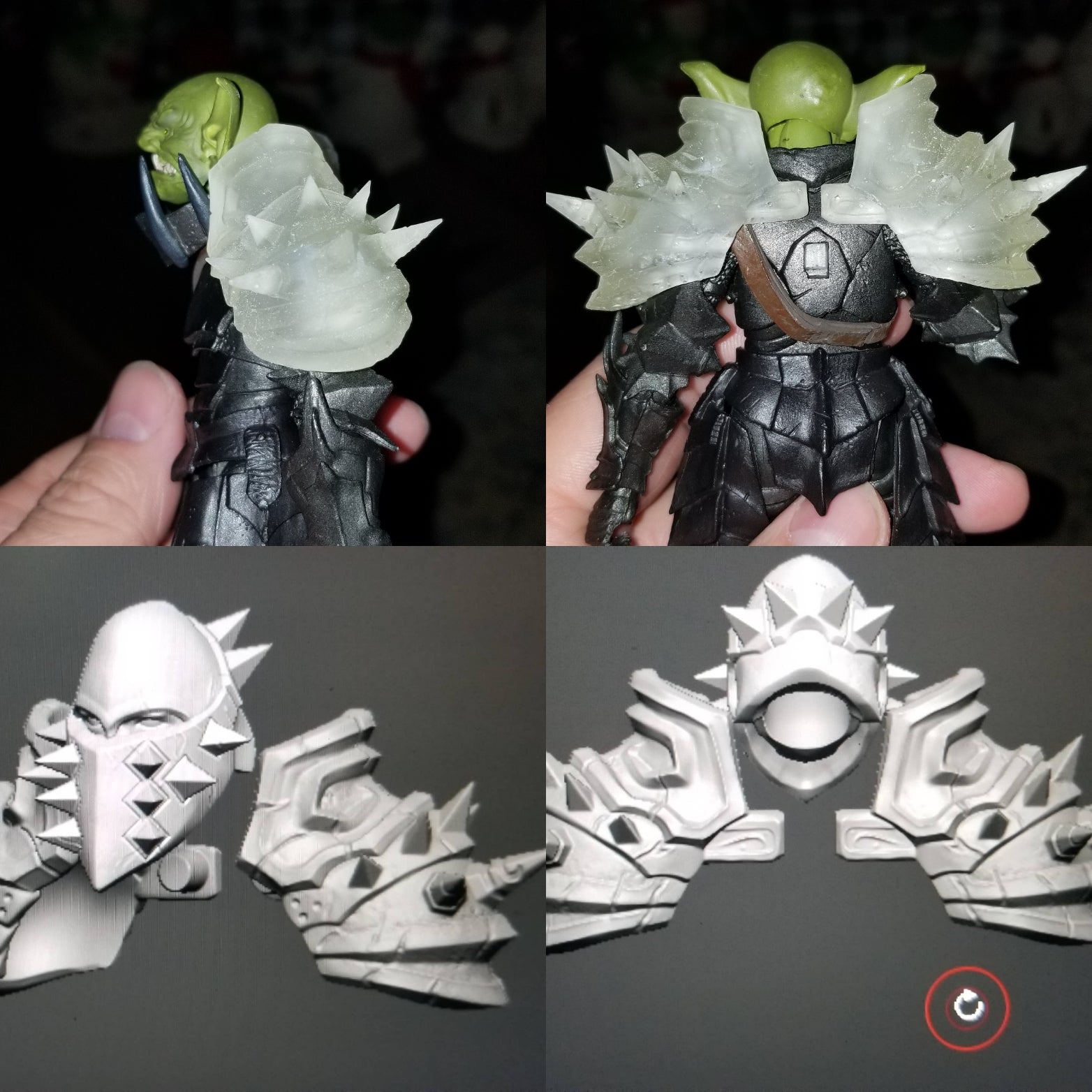 Onslaught Pauldrons WoW - Unpainted