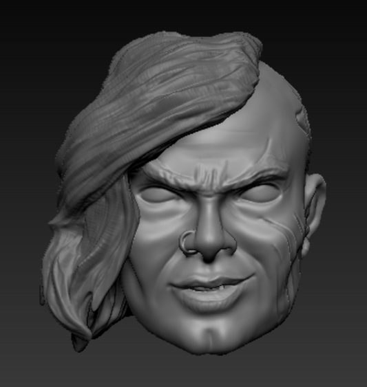 Et Sanguine Nubila Smirk Tattoo Head Unpainted