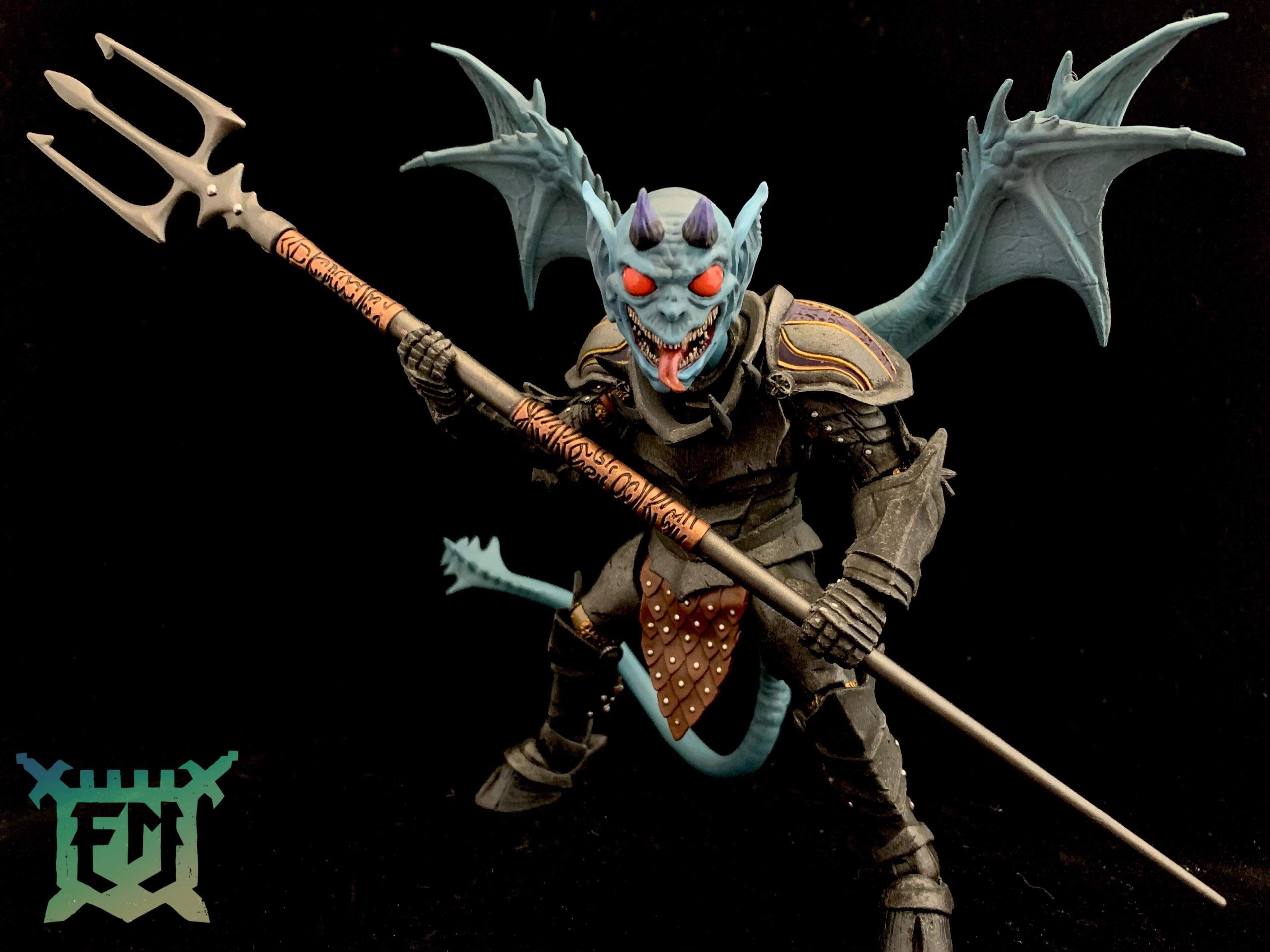 Gornexoth Demon Goblin Head Unpainted